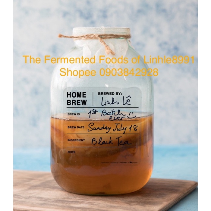 [Nhập Độc Quyền] Nhãn dán label cho hủ/bình nuôi kefir kombucha  nấm nước nấm sữa