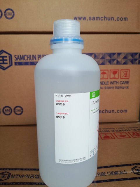 Dung dịch chuẩn 0.1mol/L-Sodium thiosulfate solution N/10 S1097 Samchun Hàn Quốc 1 lít Na2S2O3 0.1N