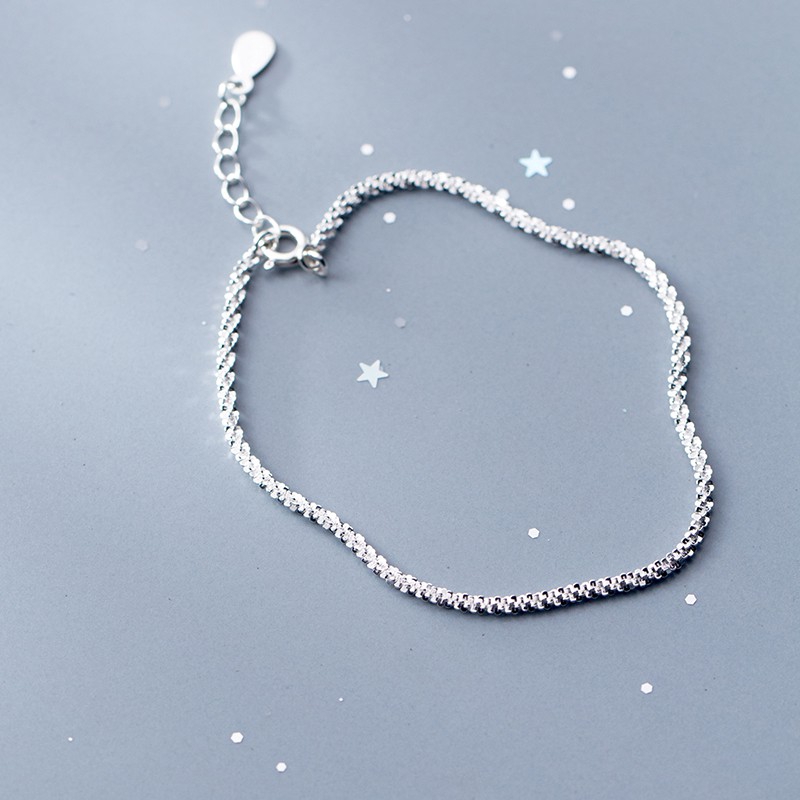 Phụ Kiện Thời Trang Trang Sức Vòng Tay S925 Bạc Vòng Tay Đơn Giản