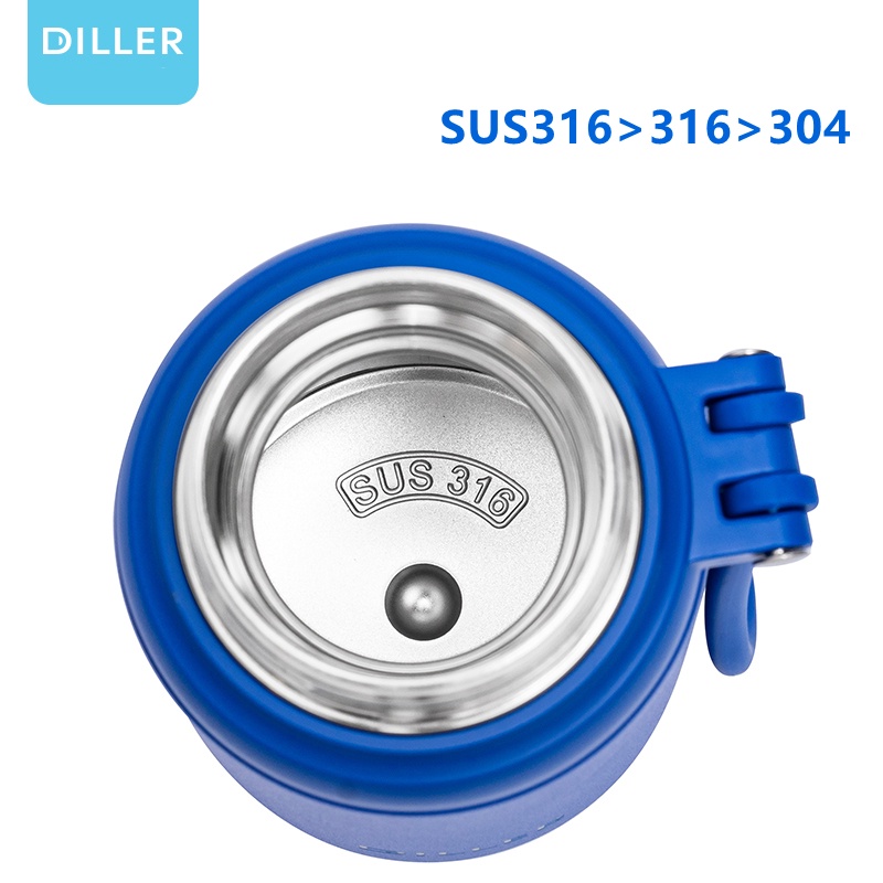 Bình nước giữ nhiệt DILLER SUS316 MLH9059 bằng thép không gỉ dung tích 450/620ml