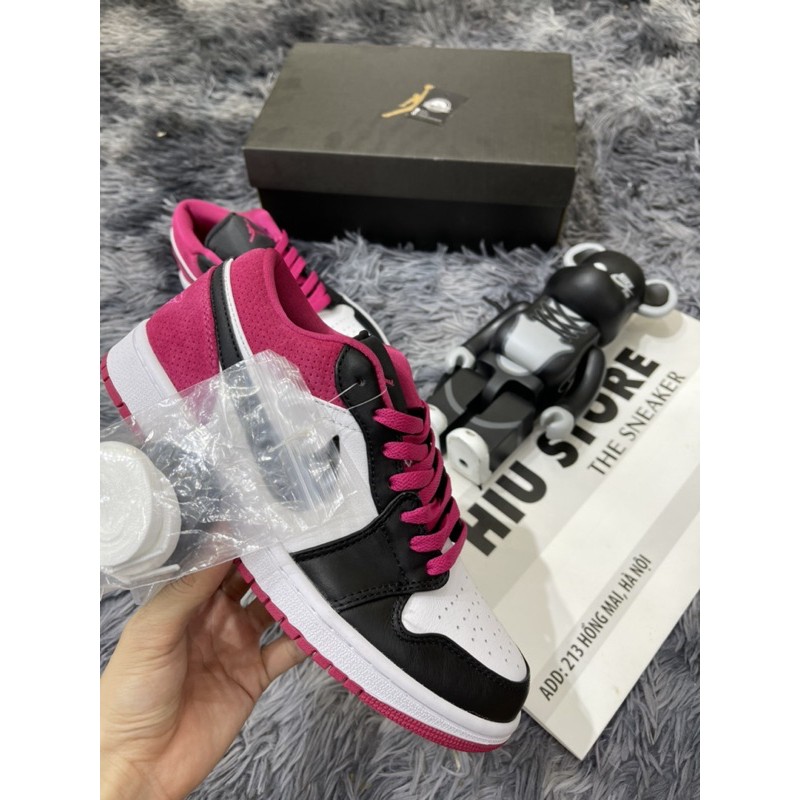 (like au) Giầy thể thao cổ ngắn black pink low hồng đen binz HOT(ảnh thật + full size)