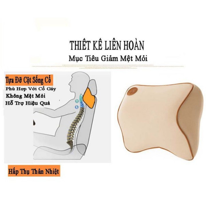 [ BÁN CHẠY] GỐI TƯA ĐẦU CHỐNG MỎI BẰNG CAO SU NON [CÒN HÀNG]