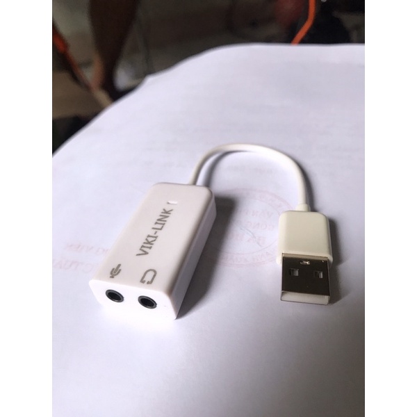 Dây chuyển usb sang âm thanh có dây - Cáp chuyển đổi USB ra âm thanh cổng 3.5