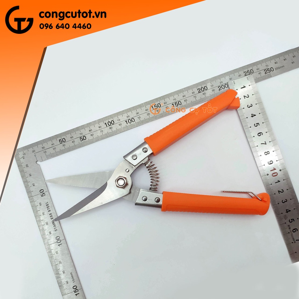 Kéo tỉa lá tỉa dăm 210mm lưỡi thép SK5 Kapusi