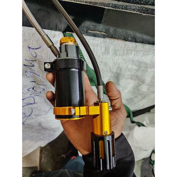 Phuộc Nitron 2 bình dầu áp suất lắpExciter135 Exciter150 Ex155 Ex2010 xoay 360