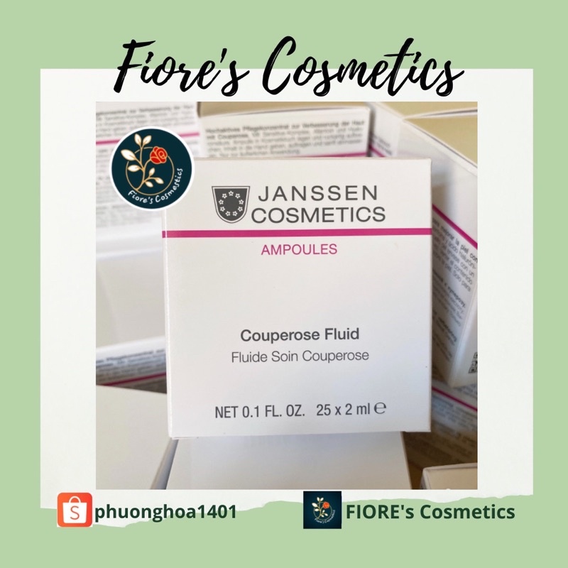 Serum phục hồi, giảm đỏ sau treatment Janssen Couperose Fluid