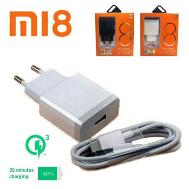 Cục Sạc Nhanh 100% Xiaomi Mi 8 Micro Usb / Type-c