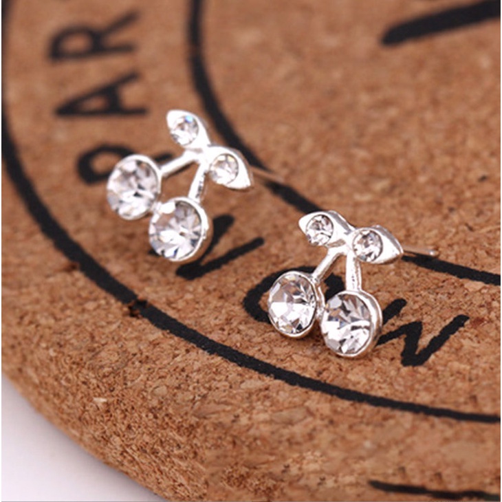 Bông tai đính pha lê nhiều kiểu thời trang siêu xinh BAG U BT038