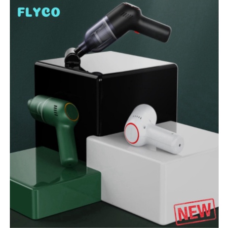 Máy hút bụi cầm tay mini, máy hút bụi giường, ô tô không dây Flyco PN4 lực hút 9000PA hút liên tục 30P