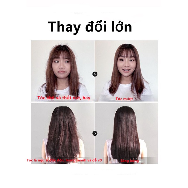 Tinh dầu hoa hồng Plustwo Chăm sóc tóc xoăn và tóc nhuộm Cải thiện độ khô và ngăn ngừa xoăn cứng