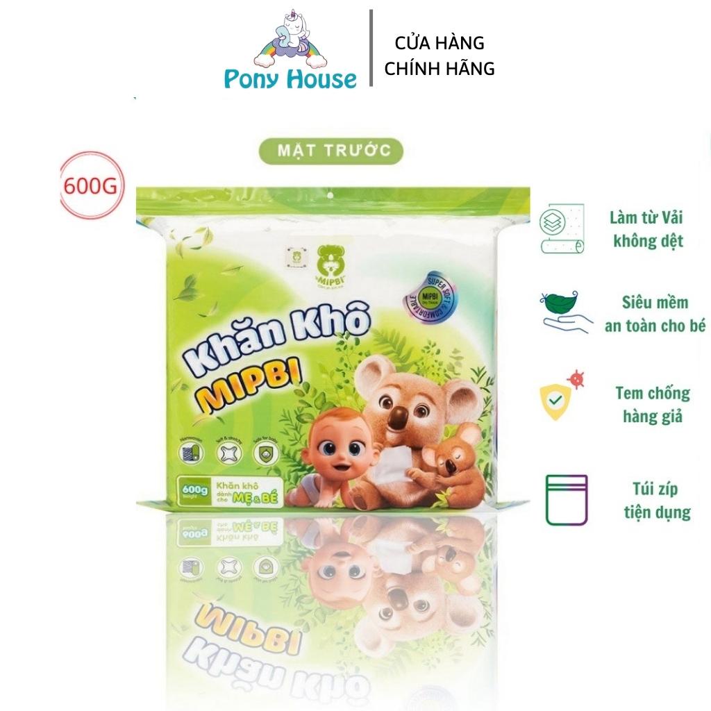 Giấy Khô/ Khăn Vải Khô Đa Năng Mipbi - Gói 600G An Toàn Cho Bé Yêu