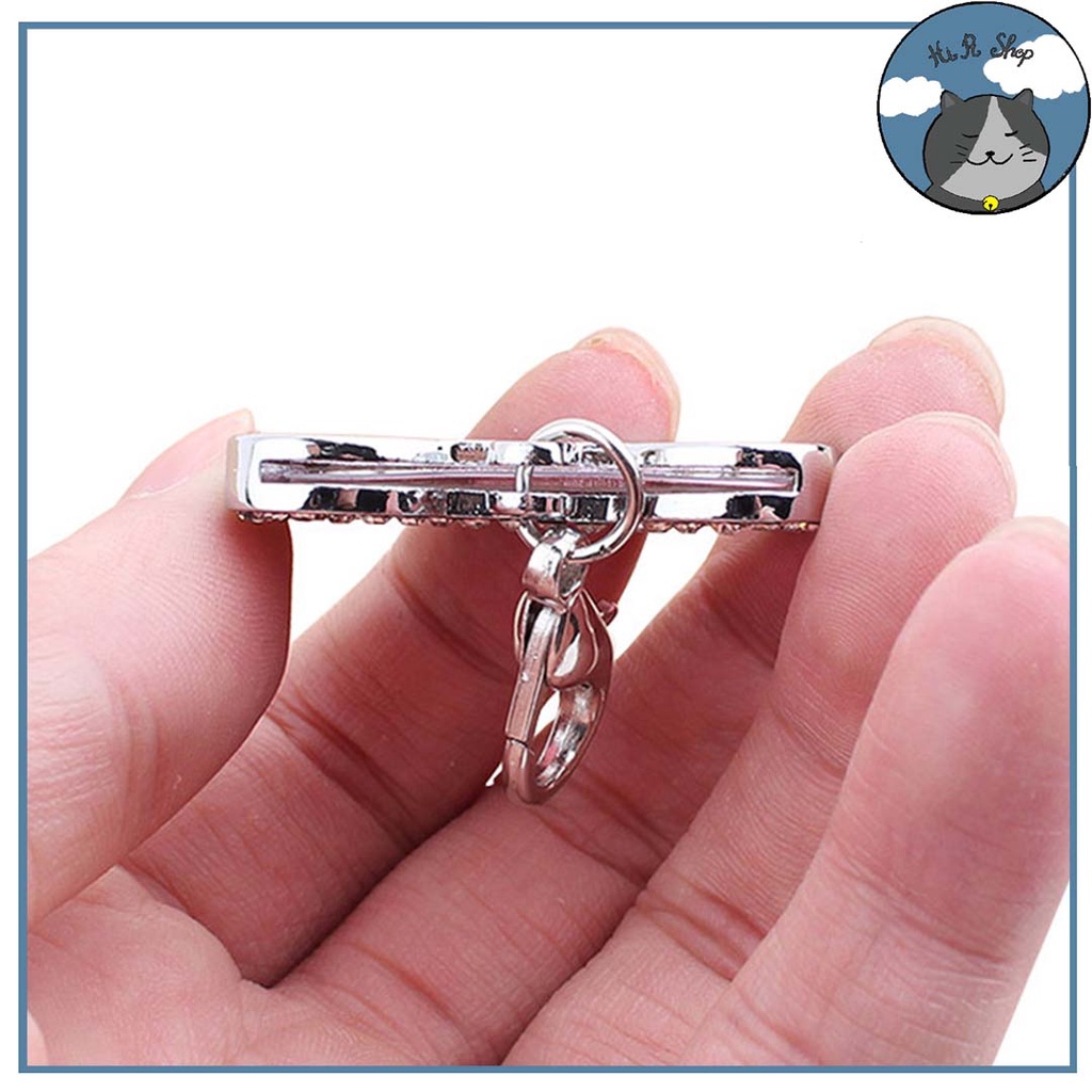 Thẻ Tên Hình Cục Xương Cho Thú Cưng Đính Đá Dành Cho Chó Mèo