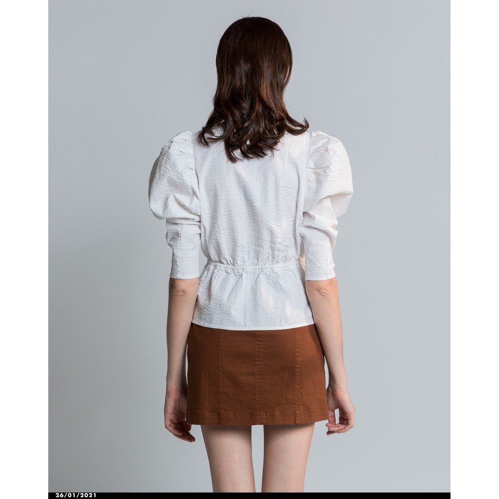 Áo cổ cột nơ kiểu dài tay - 10606417 J-P Fashion