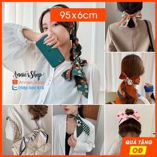 P2 Khăn đa năng 95x6 cm làm phụ kiện tóc, băng đô turban, cột túi xách, choàng cổ, .. họa tiết hoạt hình cartoon KH034