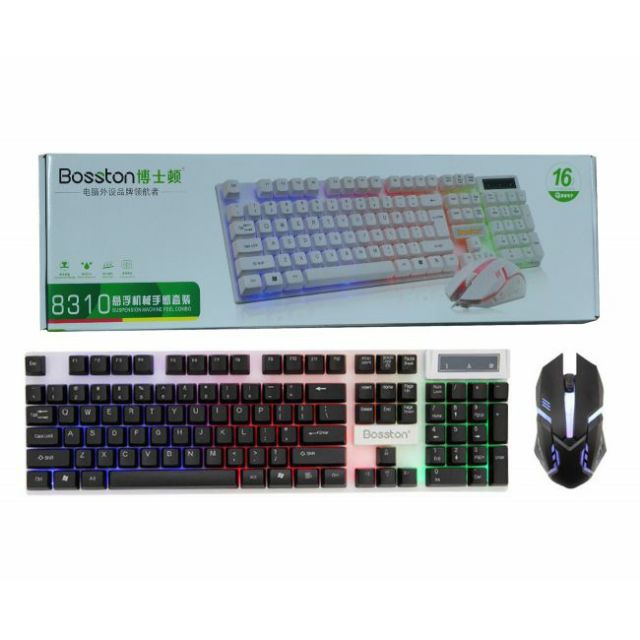 Bàn phím có led vs chuột chơi game boston 8310