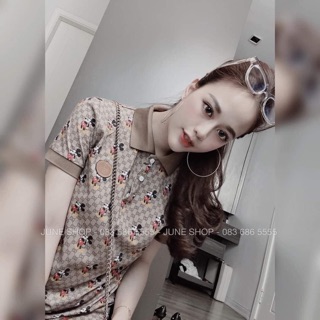 VÁY HOẠ TIẾT MICKY CỔ ĐỨC