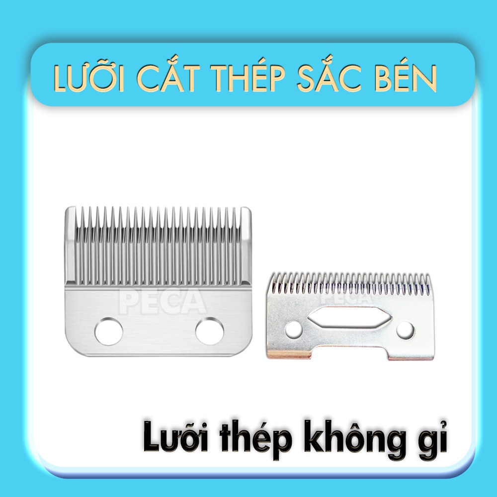 Bộ lưỡi tông đơ thay thế làm bằng thép không gỉ dùng cho các dòng tông chuyên nghiệp Kemei KM-1996...