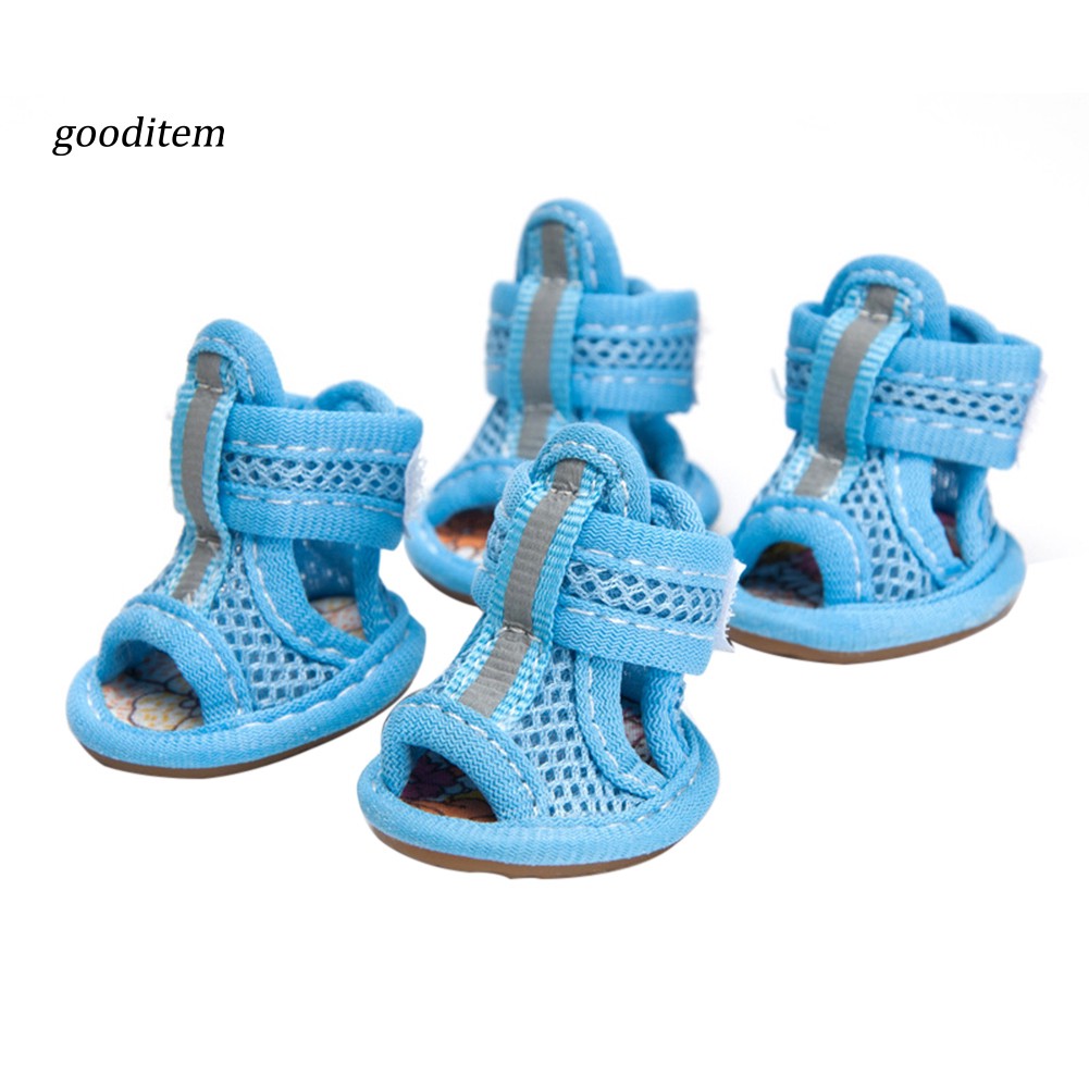 Set 4 chiếc giày chống trượt thoáng khí dành cho cún
