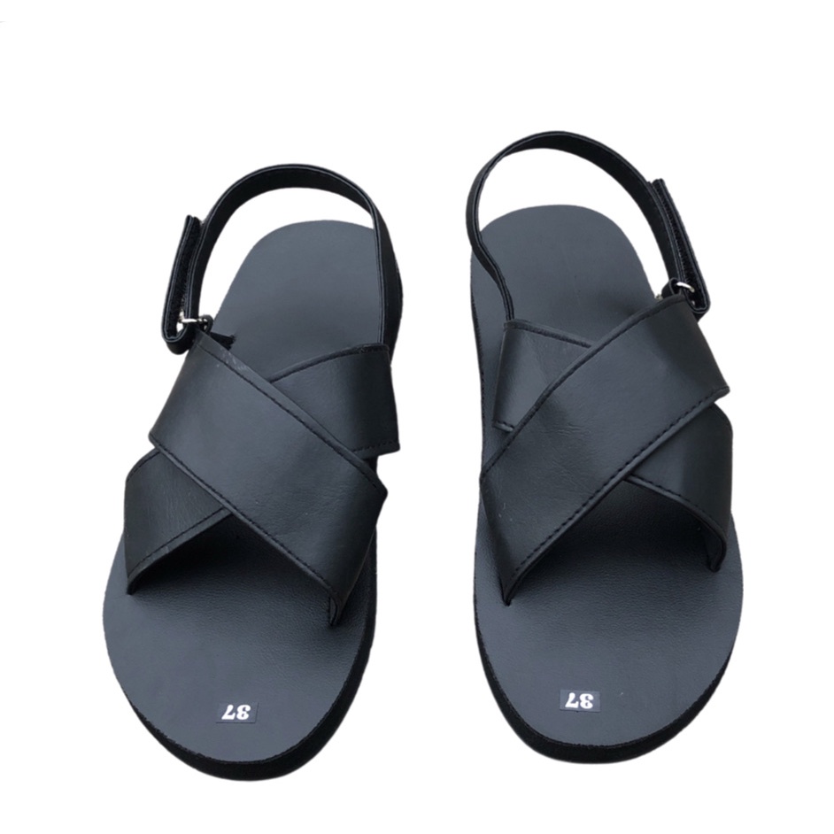 sandal đồng nai xăng đan nam và nữ ( đế đen quai đen hậu dán ) size từ 35 nữ đến 43 nam