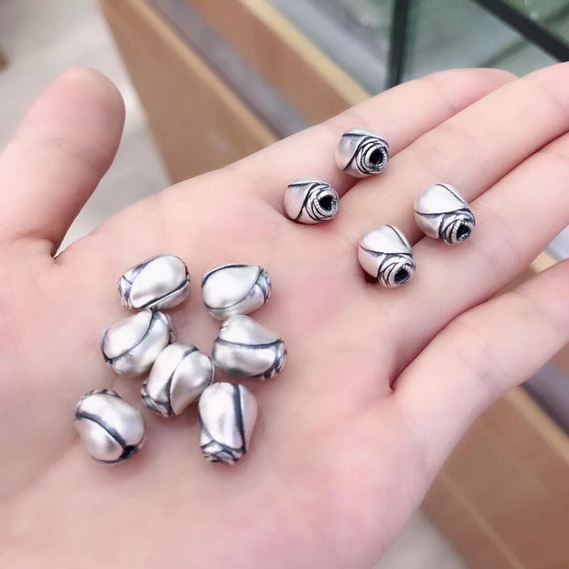 [GIÁ SỈ]Charm bông hồng bạc - Hàng loại bạc 1 siêu đẹp PH734