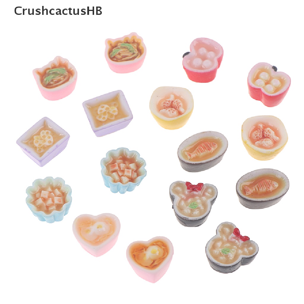 2 Mô hình món ăn giả nhỏ làm từ nhựa resin để trang trí bếp cho nhà búp bê