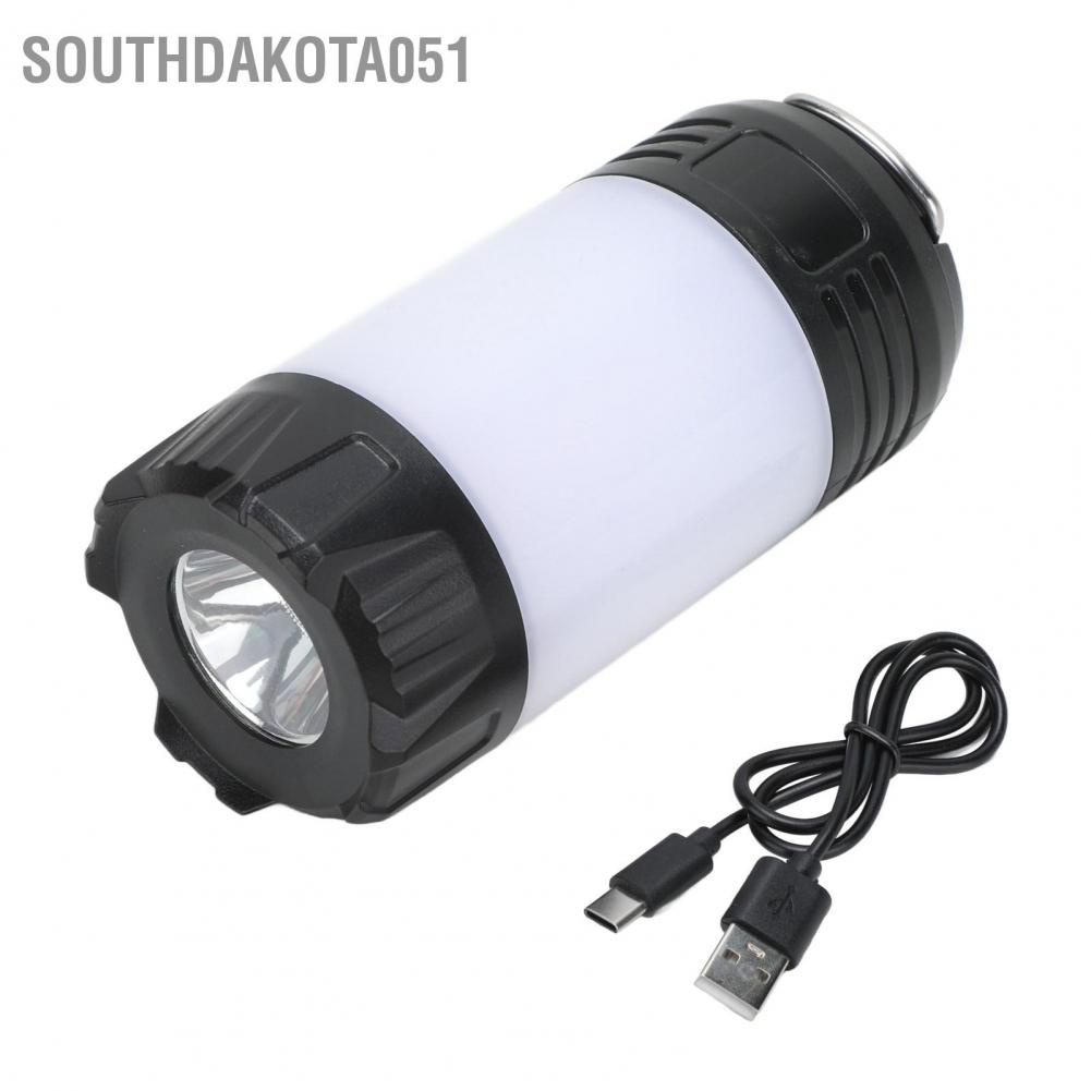 Southdakota051 Đèn lồng cắm trại Loại C Sạc IPX4 Không thấm nước 2000mAh Pin LED được sử dụng rộng rãi để Đi bộ đường dài ngoài trời