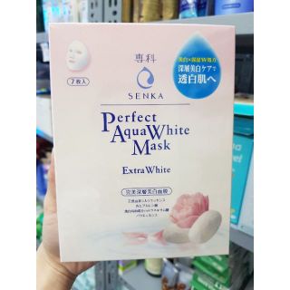 Mặt Nạ Dưỡng Da Trắng Hồng Senka Perfect Aqua White Mask Extra White