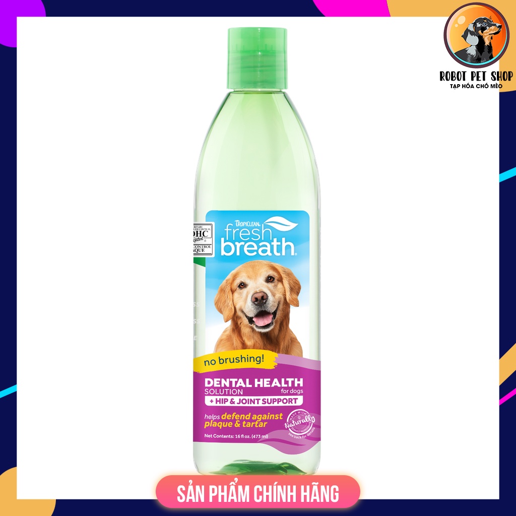Nước vệ sinh răng miệng cho chó - Tropiclean Fresh Breath Oral Care Water Additive