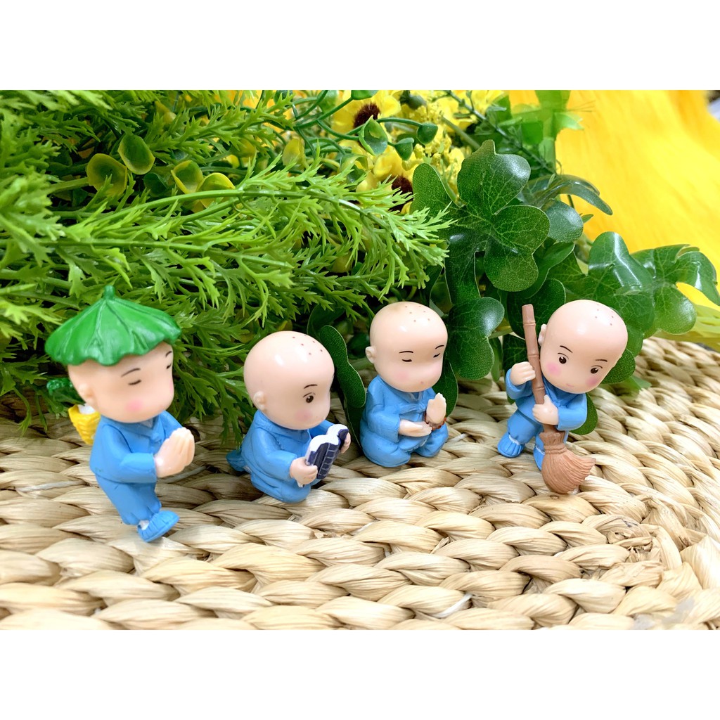 Bộ 4 tượng chú tiểu Trí Tuệ ( Hình Thật - Video Thật ) | BigBuy360 - bigbuy360.vn