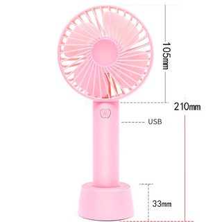 Quạt cầm tay - 4 cánh - pin sạc có đế để bàn
