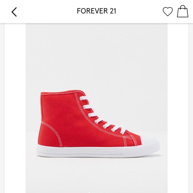 Giày high-top sneaker của F21 auth