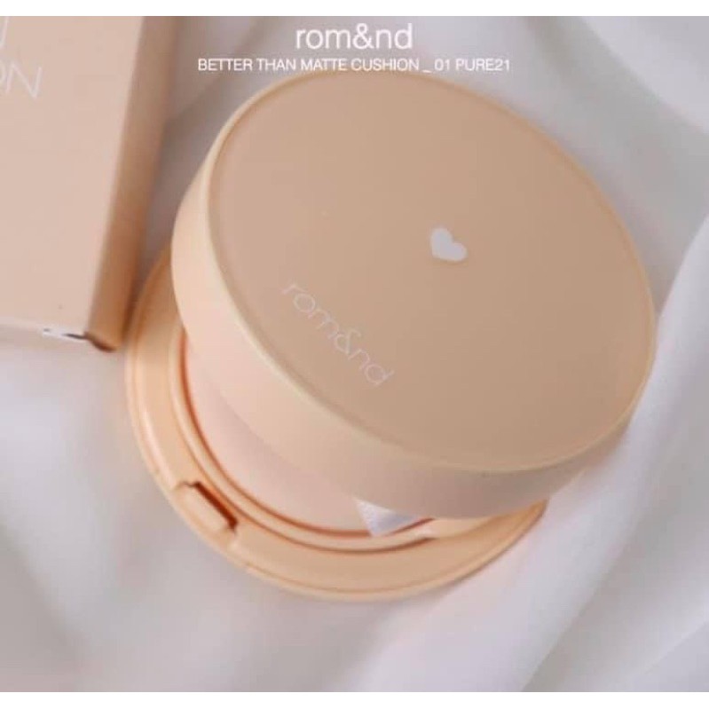 Cushion ROMAND BETTER THAN MATTE tặng kèm lõi