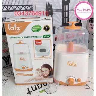 Máy hâm sữa 2 bình cổ rộng fatzbaby 2in1 -fb3012sl