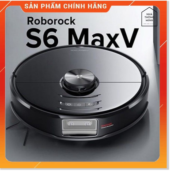 Robot Hút Bụi Lau Nhà Xiaomi Roborock S6 MaxV (Gen 3) - Phiên Bản Quốc Tế - Lực Hút Mạnh Mẽ 2500pa, Lưu 4 Bản Đồ