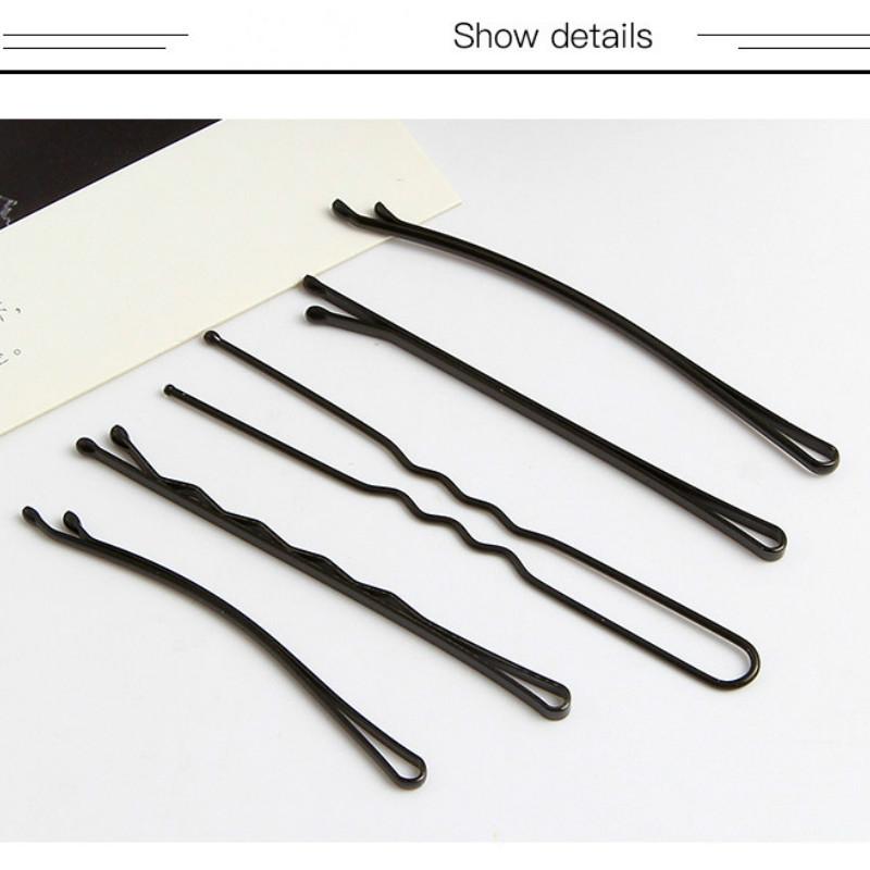 Set 24-60 Kẹp Tóc Màu Đen Thiết Kế Đơn Giản Dành Cho Nữ