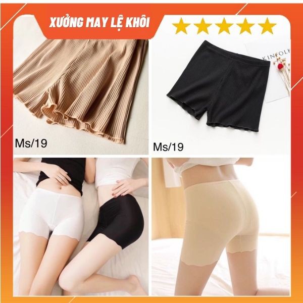 (GIÁ GỐC TẬN XƯỞNG) Quần mặc trong váy chống lộ chất cotton/thun tăm mềm mịn giá siêu rẻ - Xưởng may Lệ Khôi