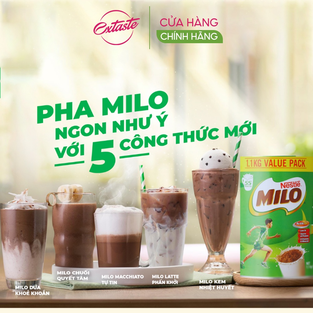 Sữa bột Nestle Milo tăng chiều cao cho bé từ 2 tuổi 1kg -1.1kg