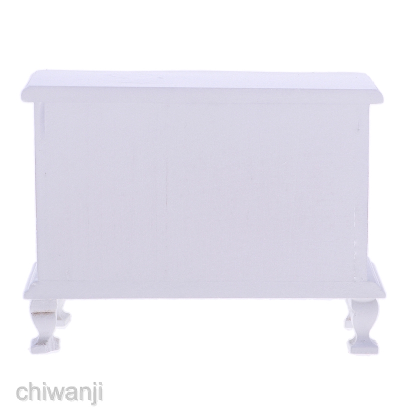 Tủ Quần Áo 4 Tầng Bằng Gỗ Tỉ Lệ 1 / 12 Trang Trí Nhà Búp Bê