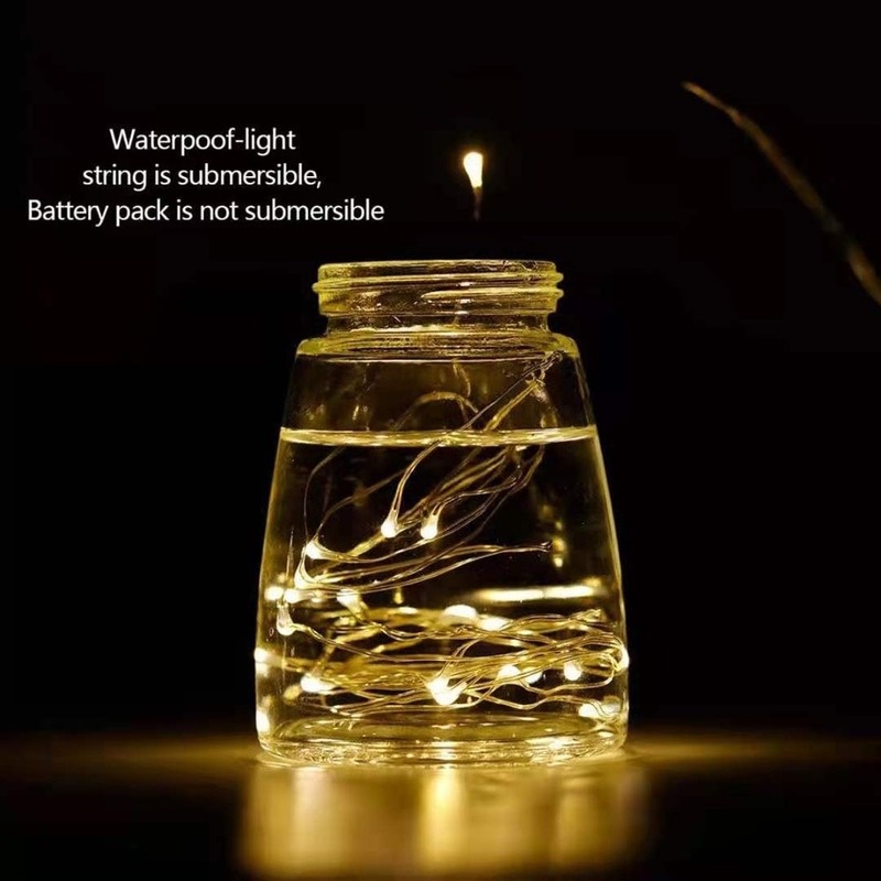 Dây Đèn Led 0.75m/1.5m 15/20LED Dùng Trang Trí Chai Rượu