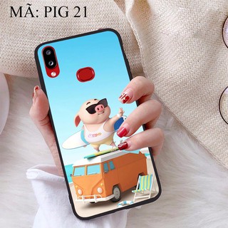 Ốp lưng Samsung A10S viền dẻo TPU BST Heo Con