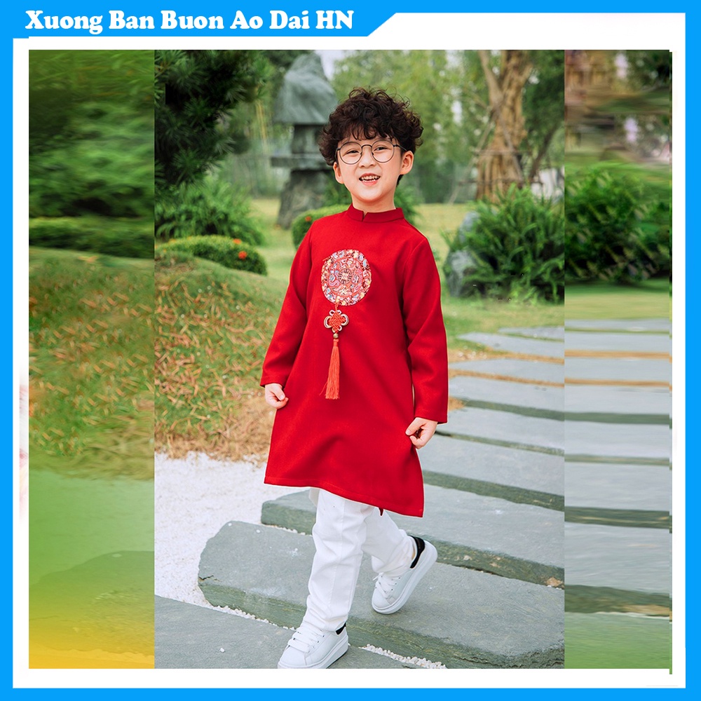 Áo Dài Bé Trai ,ao dai tet hang thiet ke op nguc