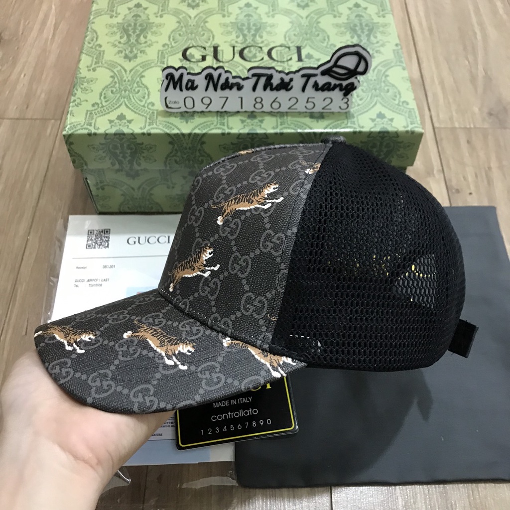 Mũ Nón Lưỡi Trai GC Họa Tiết Hổ Bay,Hàng Cao Cấp Full Hộp.