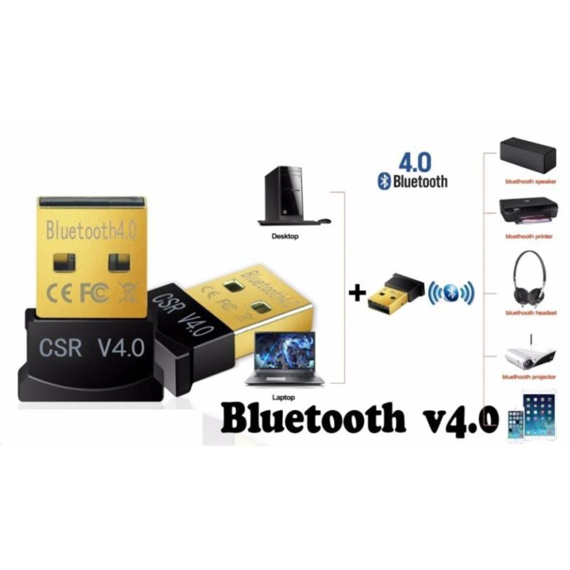 USB Bluetooth CSR 5.0 bổ sung bluetooth cho máy tính laptop kết nối bàn phím chuột tay game