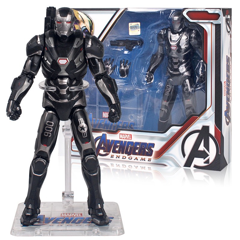 Mô Hình War Machine Avengers 4 Endgame Có Khớp Cử Động Kèm Đế - Full Hộp