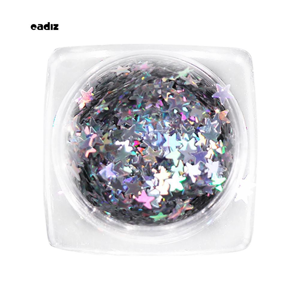 Kim tuyến hình ngôi sao trang trí móng tay nghệ thuật 3mm