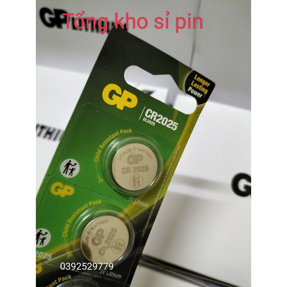 5 Viên Pin CR2025  HÀNG CÔNG TY CHÍNH HÃNG GP
