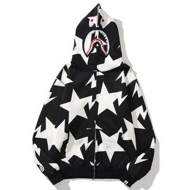 Áo Khoác Hoodie BAPE Họa Tiết Rằn Ri Unisex 0802