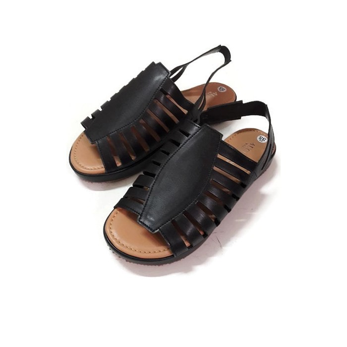 [FREESHIP] Sandal Đế Bánh Mỳ Quai Da Lì Bản Xương Cá Augustino