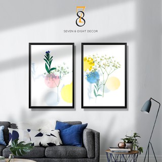  Bộ 02 Tranh Canvas | Rạng Rỡ 2FABS001 | Tranh Căng Khung Cao Cấp | Tặng Kèm Đinh Đa Năng