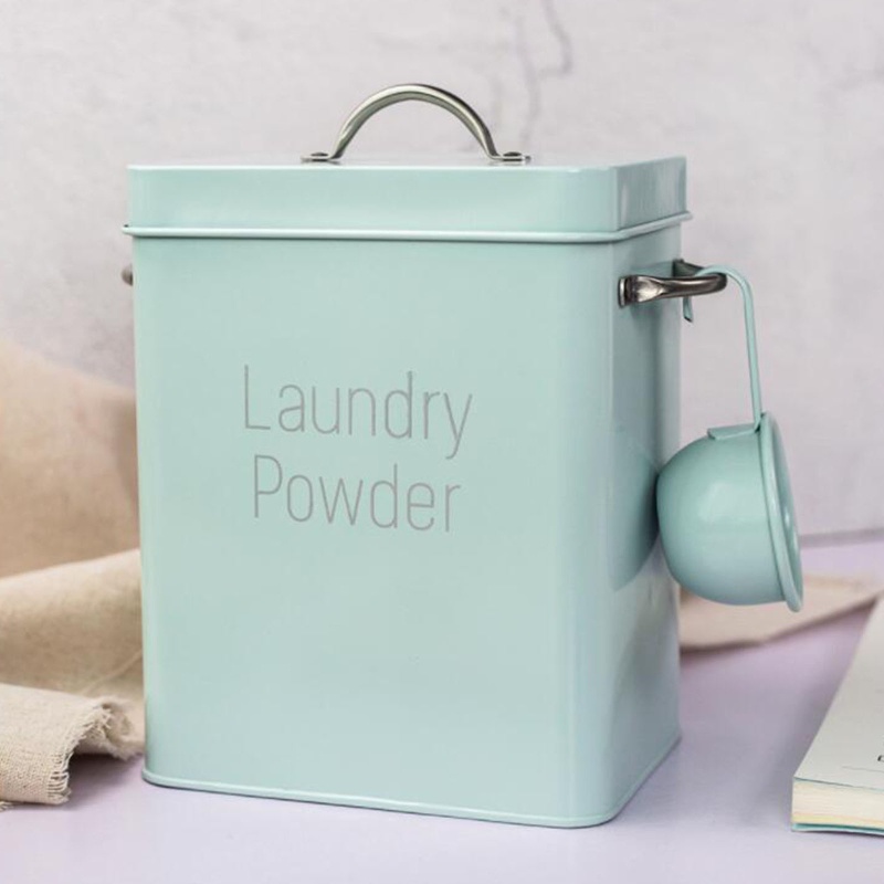 Hộp Đựng Bột Giặt Bằng Kim Loại Tiện Dụng